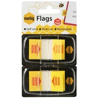 Index Flags Sign Here Marbig 18136 Pack 2