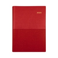 Diary Collins Vanessa Wiro A5 Day to a Page Red Y2025