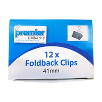 Foldback Clip 41mm Blue Ribbon Premier Box 12 