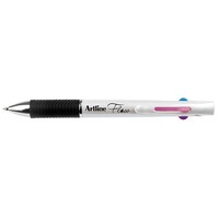 Pen Artline Flow Retractable Gel 1.0mm Medium 4 Colour Brights Box12 188108