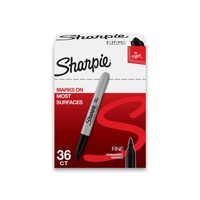 Sharpie Permanent Marker Fine Black Bx36