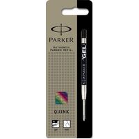 Pen Refill Parker Gel Ballpoint Medium Black Blister 