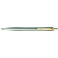 Pen Parker Stainless Steel Jotter Gold Trim Ballpen