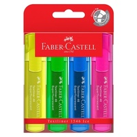 Faber-Castell Textliner 46 Ice Superfluorescent Assorted Pack of 4