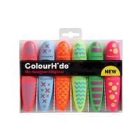 Highlighter Colourhide Designer Assorted Pack 6 1980299