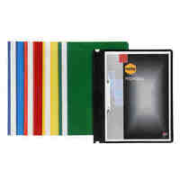 Flat File A4 Marbig Clear Front Deluxe 2002002 Black Pack 10