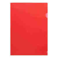 Letter File A4 Marbig Polyfolder Red 2004003 Box 100