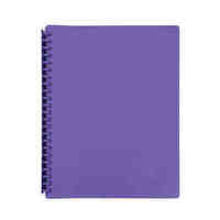 Display Book A4 Marbig 20 Pocket 2007019 Purple 