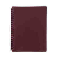 Display Book A4 Marbig 20 Pocket 2007021 Maroon 