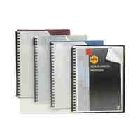 Display Book A4 Marbig 20 Pocket Clear Front Refillable 2007202 Black