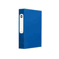 Box File A4 60mm With Button Marbig Polyprop Flat Blue 2009801