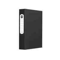 Box File A4 60mm with Button Marbig Polyprop Flat Black 2009802 