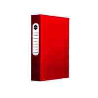 Box File A4 60mm With Button Marbig Polyprop Flat Red 2009803