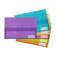 Document Wallet Polypick Marbig 2011099 Assorted