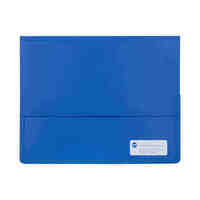 Document Wallet Marbig Polypick Heavy Duty A4 Blue 2011501