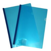 Clear Cover File With Spine A4 Colby 202A Blue