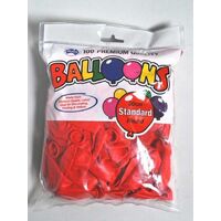 Balloons Alpen 30cm Red 203202 Pack 100