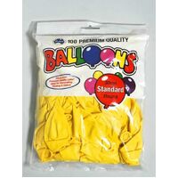 Balloons Alpen 30cm Yellow Pack 100