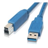 Astrotek USB 3.0 Printer Cable 2m - AM-BM Type A to B Male to Male Blue Colour for External HDD Printer Scanner Docking Station