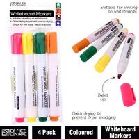 Whiteboard Markers Office Central 208852 Assorted Bright Colours Hangsell Bag Pack 4 