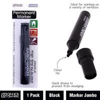 Marker Permanent Jumbo Black Office Central 208920 Hangsell Card of 1 