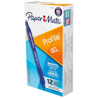 Paper Mate Profile Ballpoint Pen 0.7mm Blue Bx12