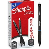 Pen Sharpie S Gel 0.7mm Retractable Blue Box 12 