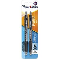 Pen Papermate Profile Gel 0.7mm Black Card 2