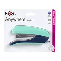 Stapler Rexel Anywhere Half Strip Green 210813 