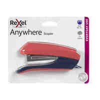 Stapler Rexel Anywhere Half Strip Coral 210814 