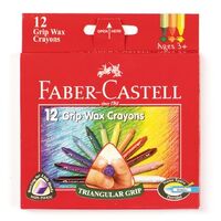 Crayon Faber Castell Triangular Grip Wax Box 12