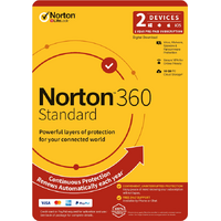 Norton 360 Standard, 10GB, 1 User, 2 Devices, 12 Months, PC, MAC, Android, iOS, DVD, OEM, Subscription