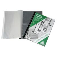 Display Book A4 10 Pocket Punched for Insertion In Folder Colby Folder Friendly 215A Black