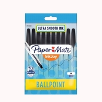 Pen Papermate Inkjoy 100 Medium Black Hangsell Box 10 