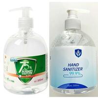 Hand Sanitiser 75 Percent Alcohol Pump Action 500ml 