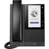 POLYCOM CCX 505 BUSINESS MEDIAPHONE MS TEAMS POE WIFI SHIPS W/OUT POWER SUPPLY - SOH ONLY