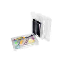 Carry Case A4 Plastic Marbig 22001 with Clip Labels Clear 