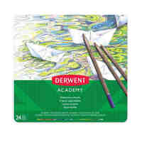 Pencil Derwent Academy Watercolour 2301942 Tin 24