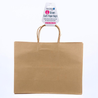 Craft Paper Bags Brown 25.4 x 33 x 12.7cm Pack 2