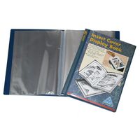 Display Book A4 Colby 40 Pocket With Insert Cover 245A Navy Blue