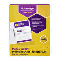 Sheet Protector A4 Marbig 25100 Premium Heavy Duty Glass Clear Box 100 