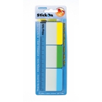 STICK ON FILING TABS B/TONE 37X50 3 COLS PK3