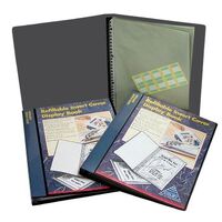 Display Book A4 Colby 20 Pocket Refillable 252A Black