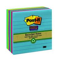 Post It Note 3M 675 6SST Super Sticky Assorted Tropical Bora 98 x 98mm