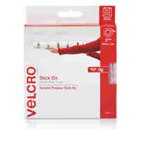 Velcro Stick On Hook Only 25mm x 5m White 