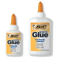 Adhesive Bic White Glue 2570 37ml Counter Display 18