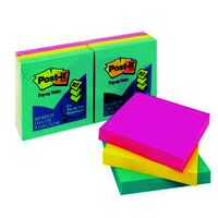 Post It Note 3M R330 AUSS Pop Up Refill 73mm x 73mm Assorted Jaipur Pack 6