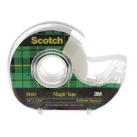 Tape 3M Scotch Magic 810 Dispenser 19.1mm x 33M Pack 6