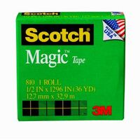 Tape 3M Scotch Magic 810 Refill 12.7mm x 32.9M Box 12