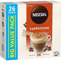 Nescafe Cappuccino Coffee Sachets 26 Pack